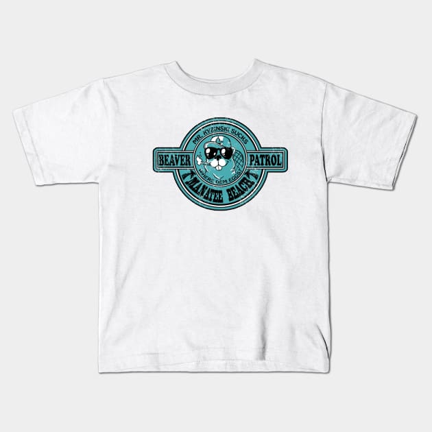 Beaver Patrol Kids T-Shirt by We Hate Movies